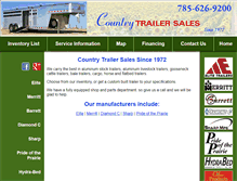 Tablet Screenshot of countrytrailer.com